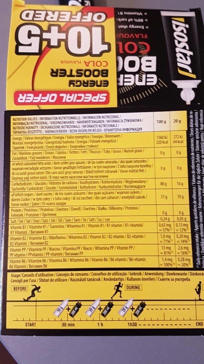Isostar Isostar energy booster cola packshot