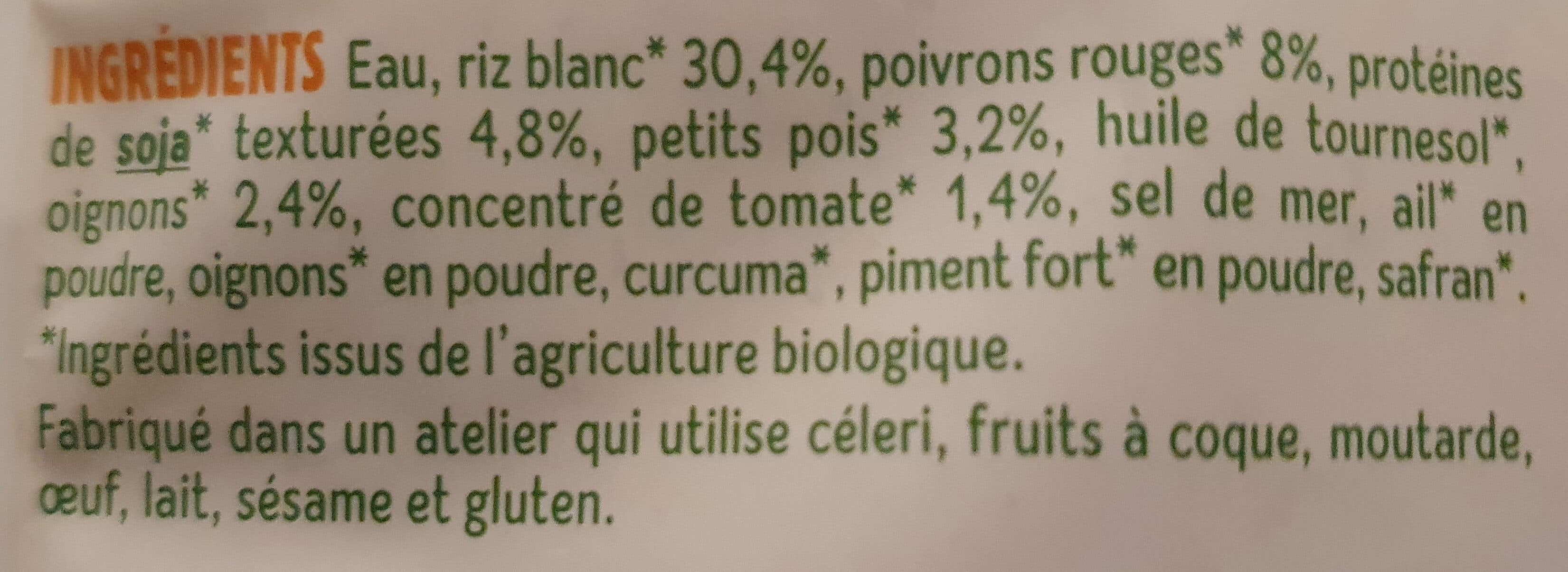 Céréal Bio Cuisine riz et soja a l'espagnole packshot