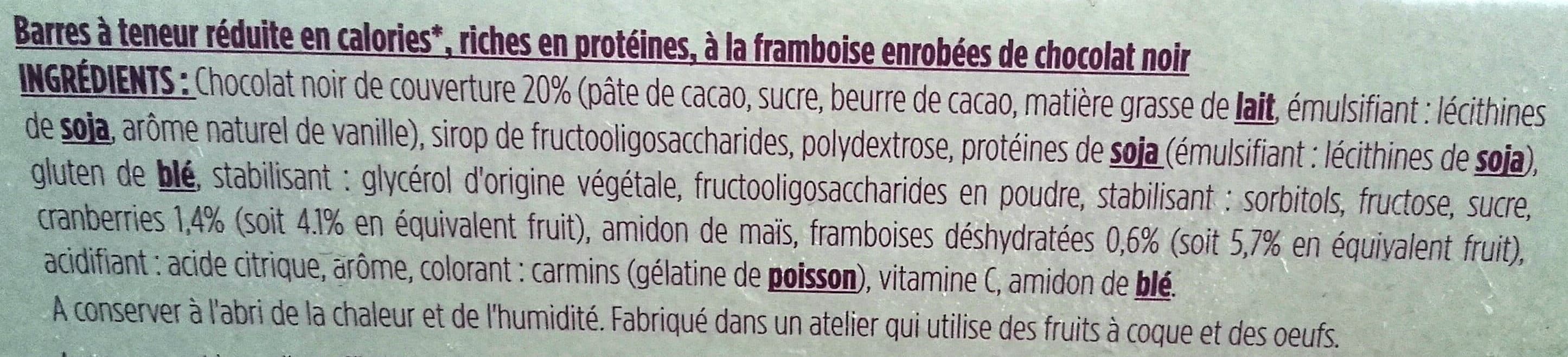 Gerlinéa Encas équilibré Barre saveur Chocolat Framboise packshot