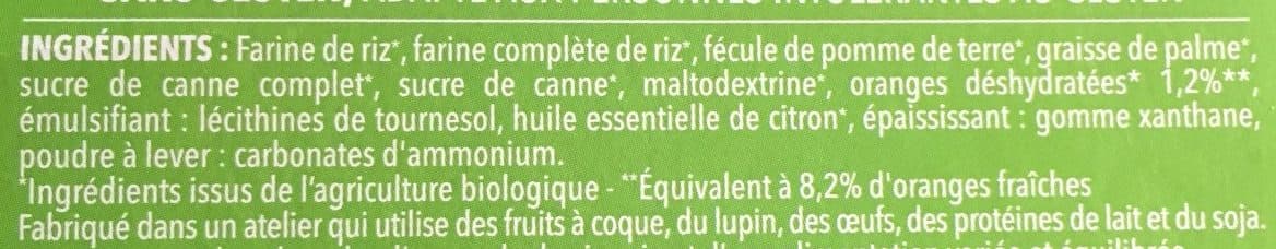 Gerblé Petit sablé orange saveur citron packshot