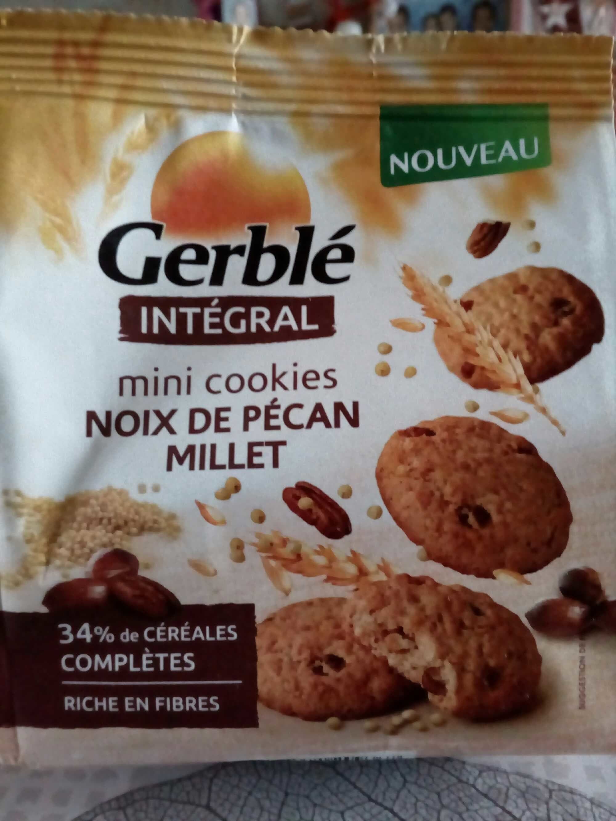 Gerblé Intégral - Mini cookies noix de pécan millet packshot