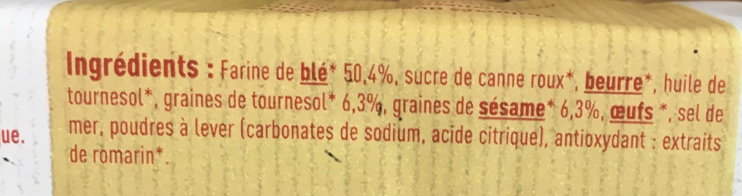 Céréal Bio Croc graines sésame et tournesol nature packshot