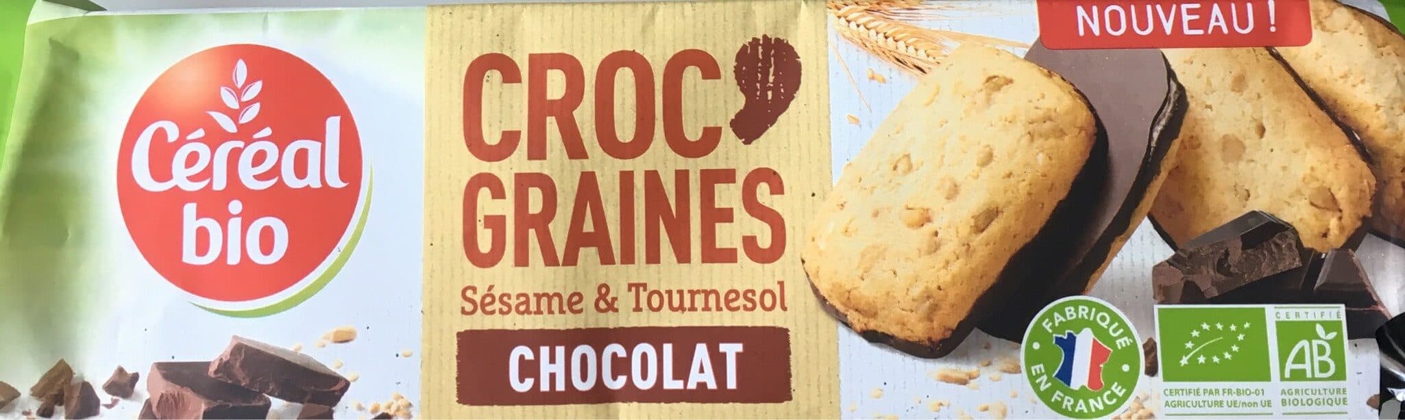 Céréal Bio Croc' Graines Sésame & Tournesol Chocolat packshot