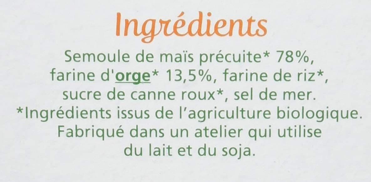 Cereal bio Tartines craquantes Maïs orge packshot