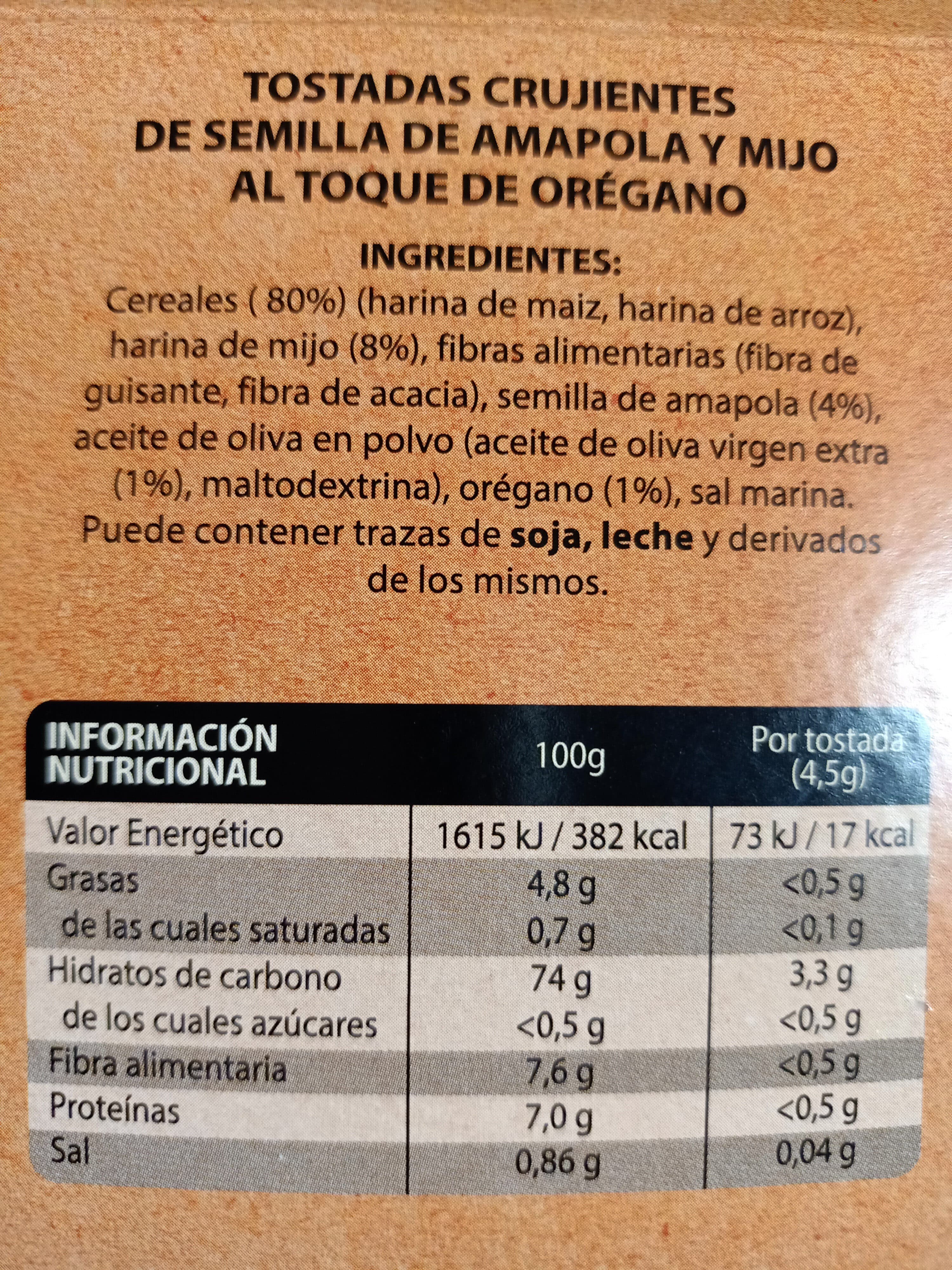 Gerblé Tostadas crujientes de mijo y semillas de amapola packshot