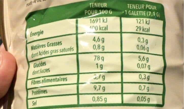 Gerble Galette multigraines packshot