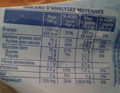 Gerblé Galettes riz chocolat noir packshot