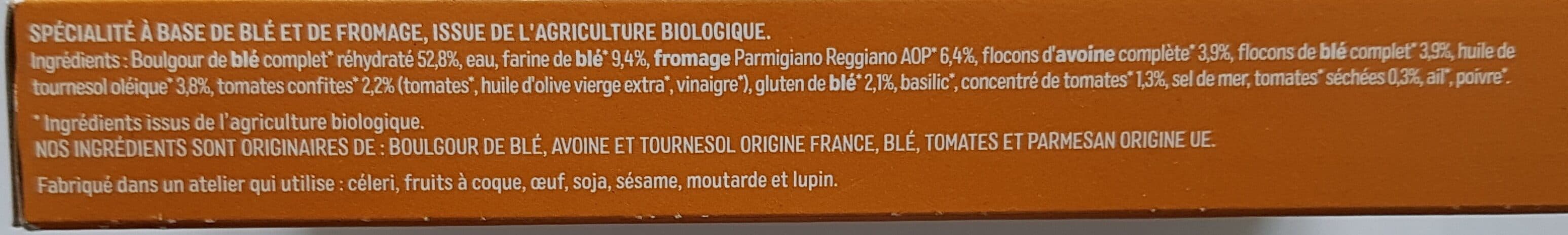 Céréal Bio Galettes boulghour parmesan & tomates confites packshot