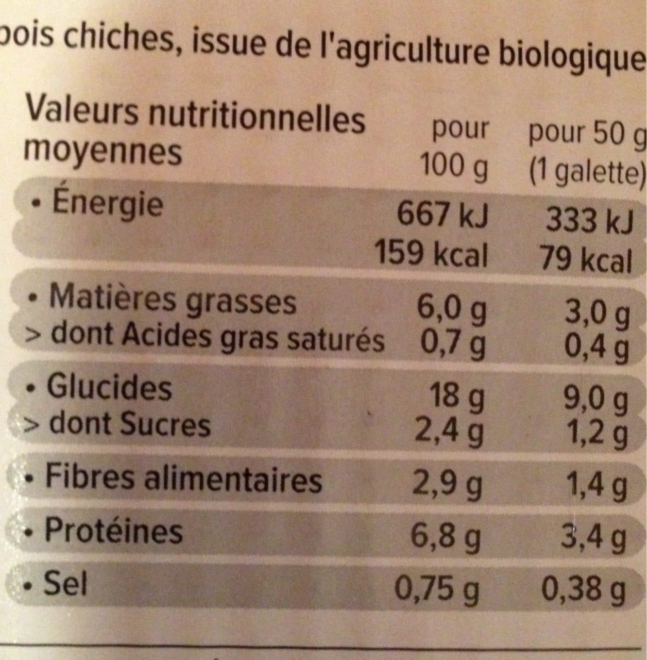Céreal Bio Galette de légumineuses packshot