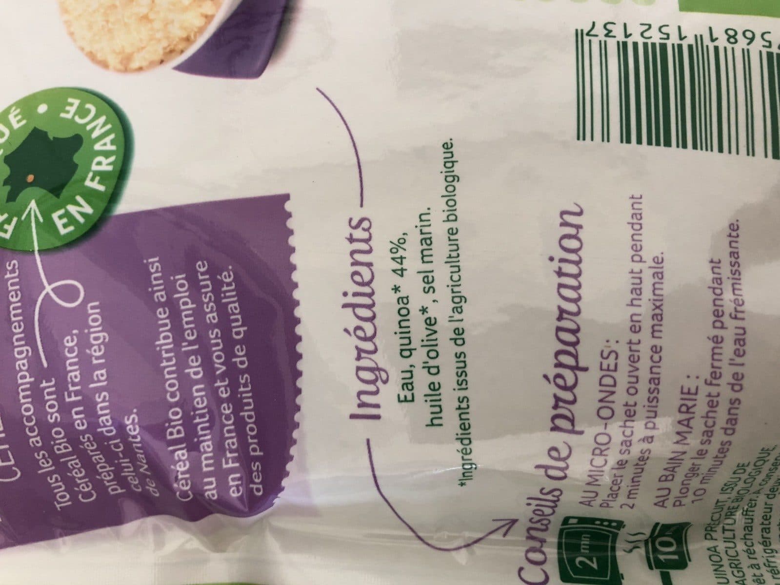 Céréal Bio Quinoa au naturel packshot