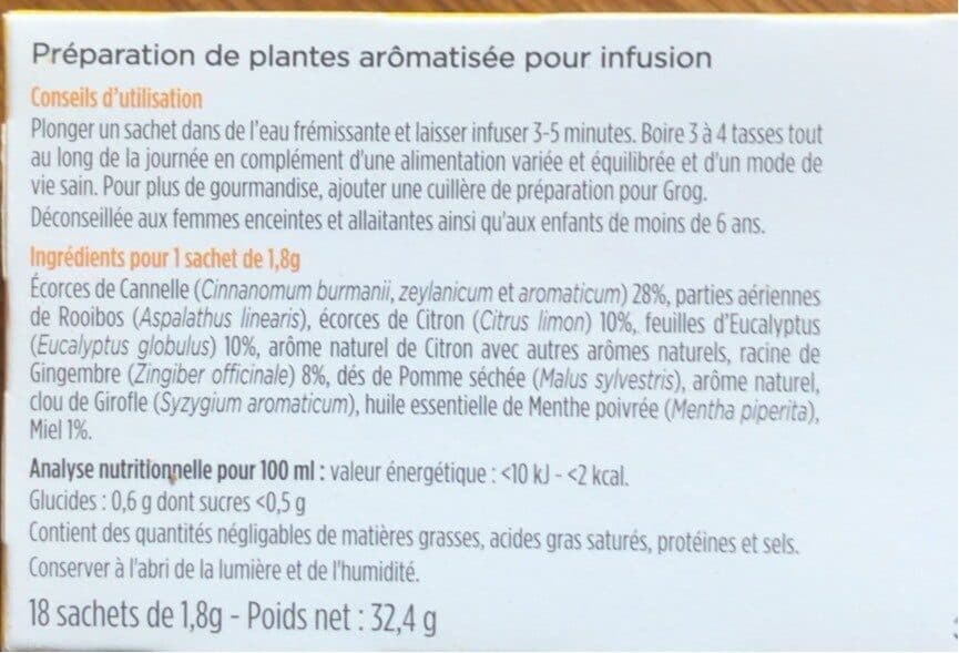 Vitaflor Vitaflor Infusion Grog Revigorante & Respiratoire 18 Sachets packshot
