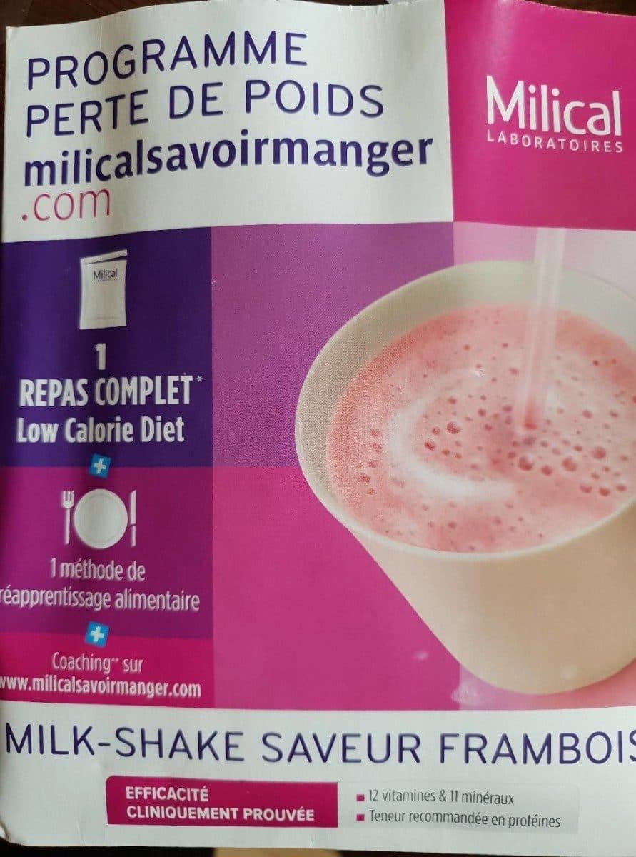 Milical Milical LCD Milk Shake Saveur Framboise 1 Sachet packshot