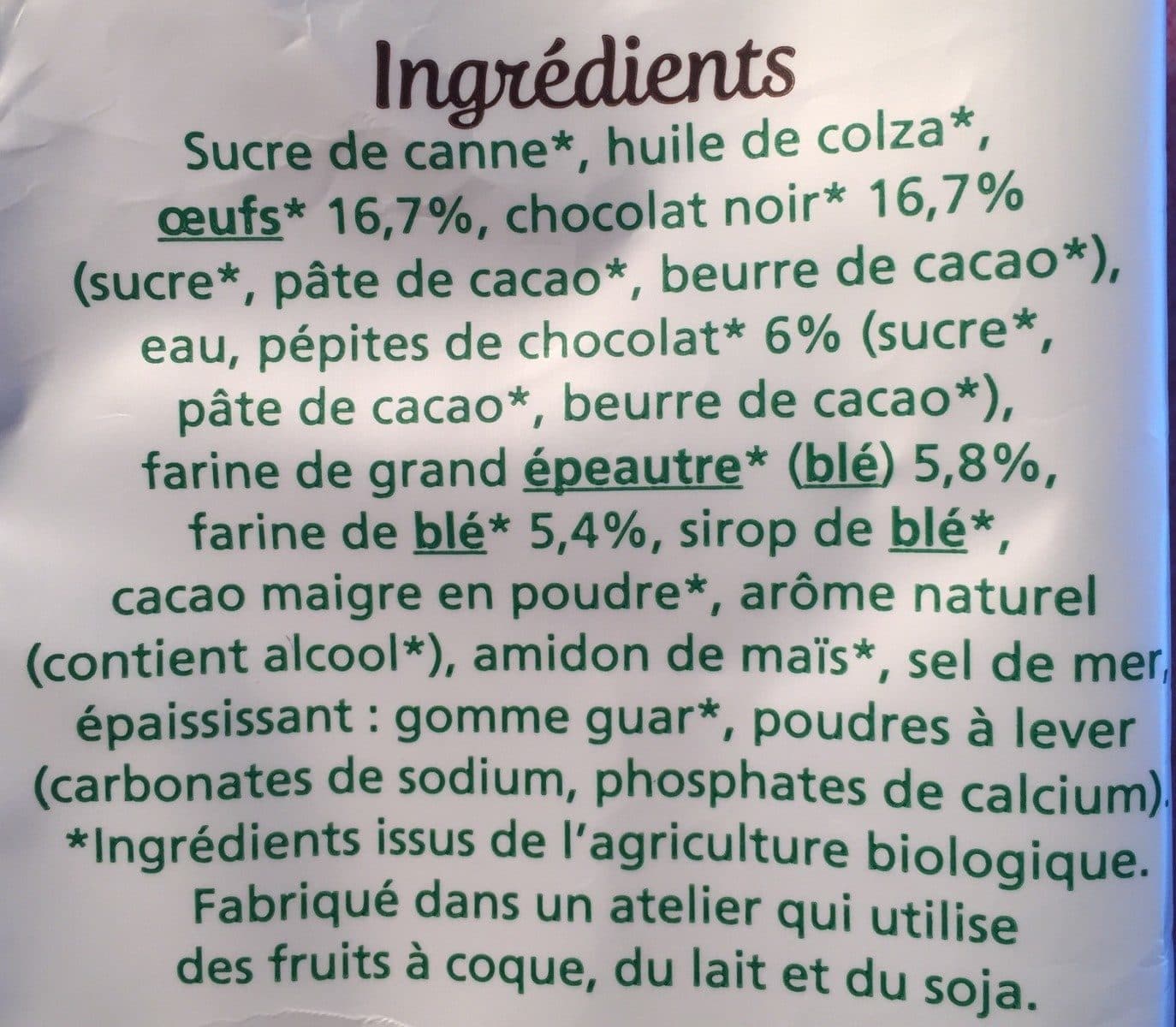 Céréal Bio Moelleux au chocolat packshot