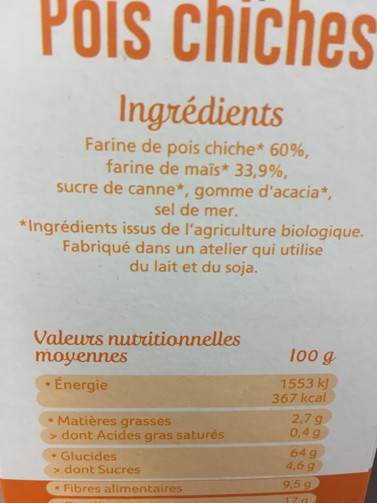 Céréal Bio Tartines craquantes Pois chiches packshot