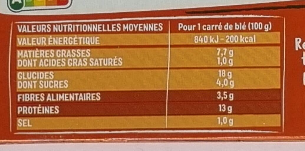 Céréal bio Les carrés de blé - Carotte, potimarron, pavot packshot