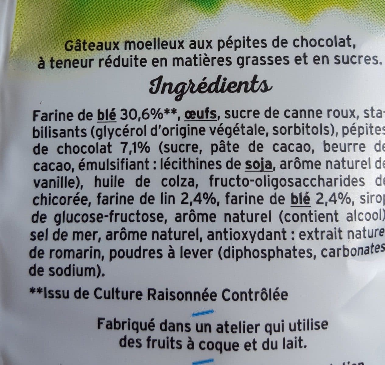 gerblé Le mini muffin pépites de choco packshot