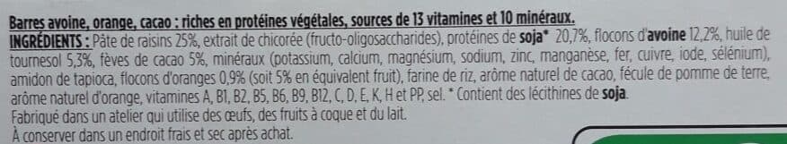 Gerlinéa Barres Repas minceur Avoine Orange Cacao packshot