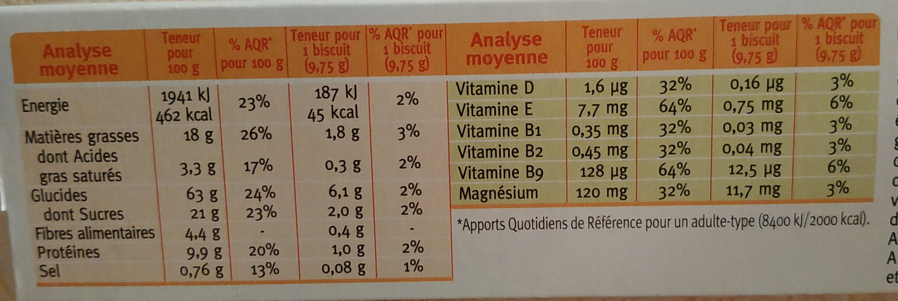 Gerblé Sablé chocolat graines de chia packshot