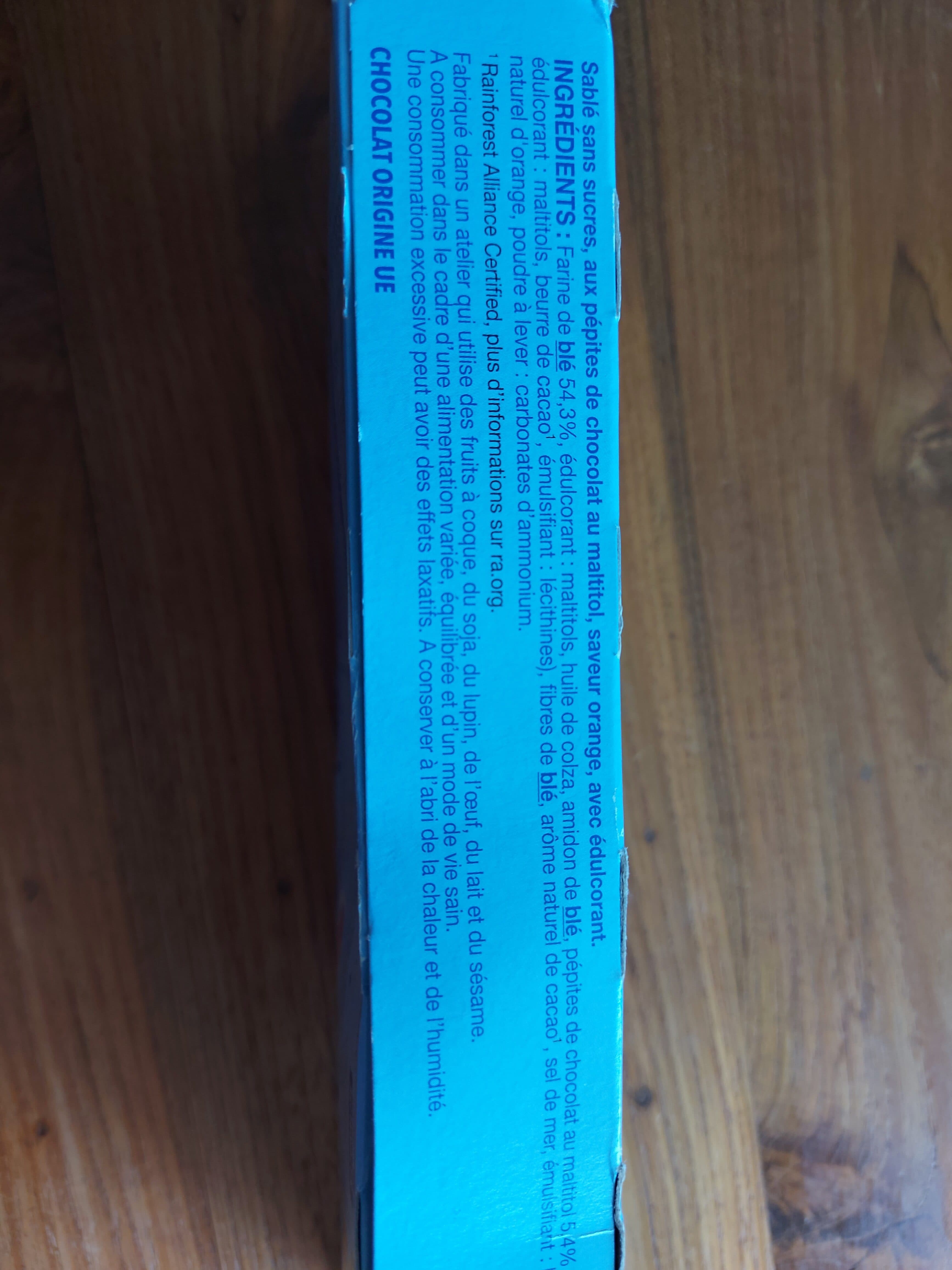 Gerblé Gerblé - Sugar Free Orange Chocolate Chip Shortbread, 132g (4.7oz) packshot