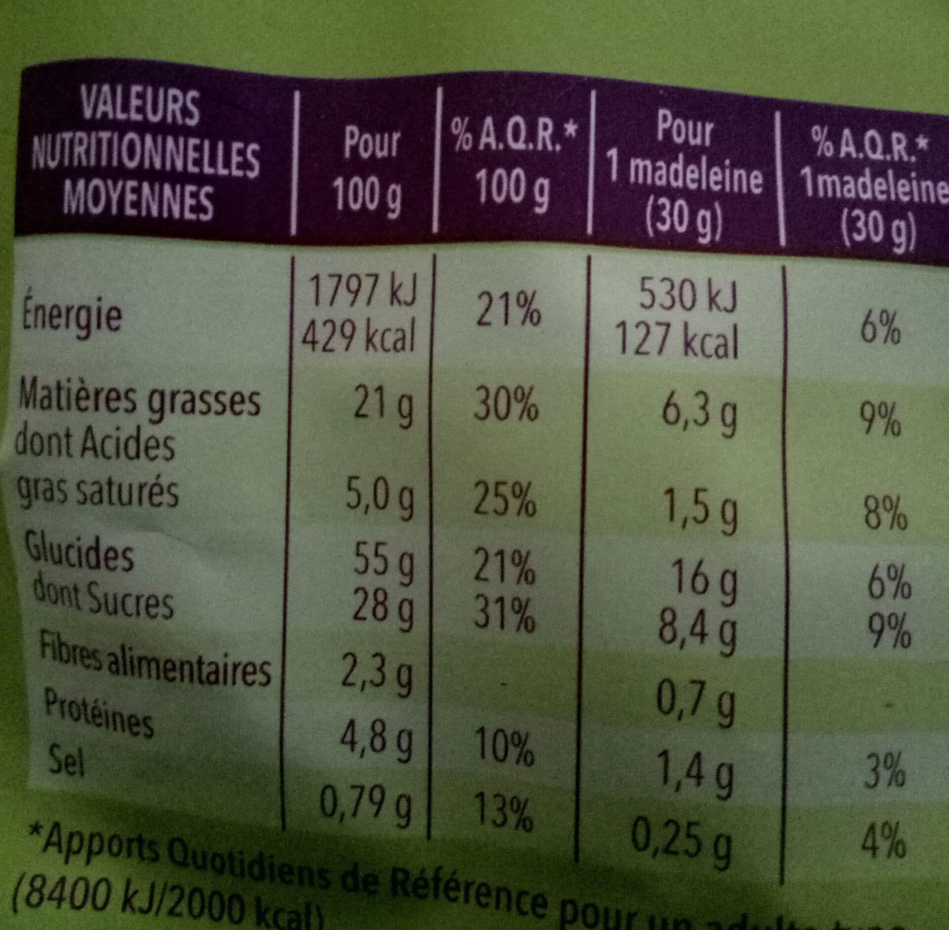 Gerblé Gerblé - Gluten and Lactose Free Madeleines Chocolate Chips, 210g (7.5oz) packshot