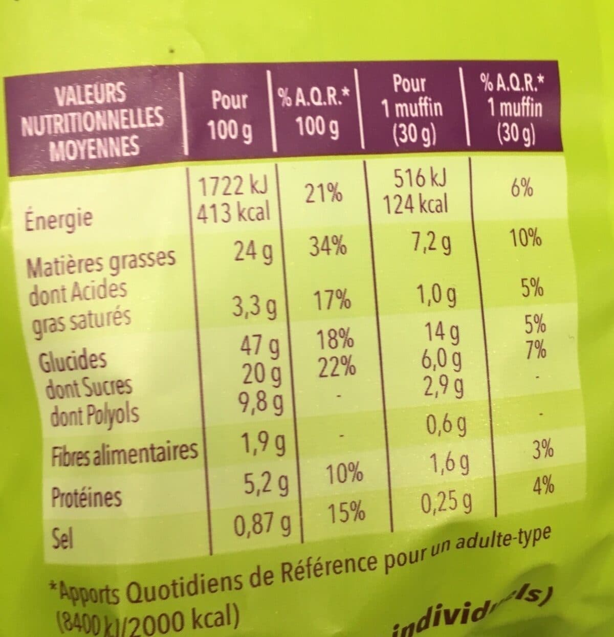 Gerblé Petit muffin citron pavot sans gluten packshot