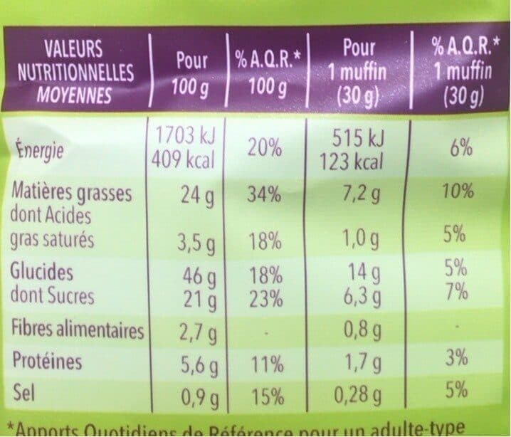 Gerblé Petits muffins cacao packshot