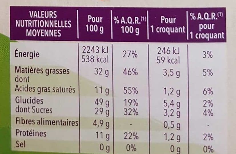 Gerblé Croustillant sésame chocolat bio packshot