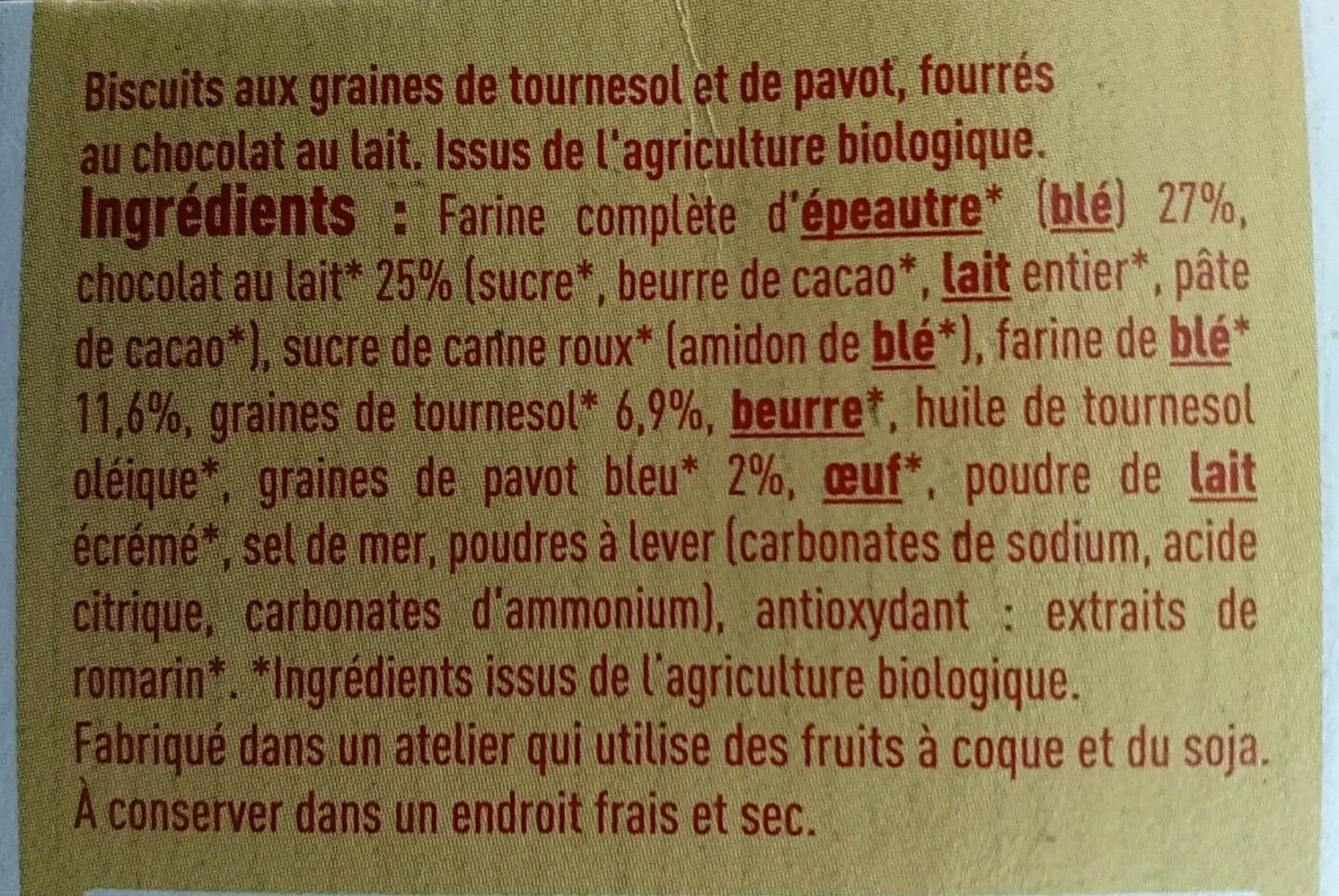 Céréal Bio Les petits fourrés croc'graines - Chocolat lait packshot