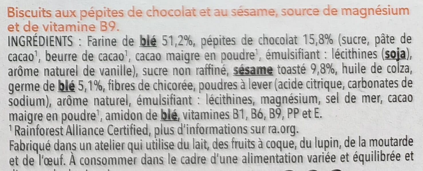Gerblé Sésame Chocolat packshot