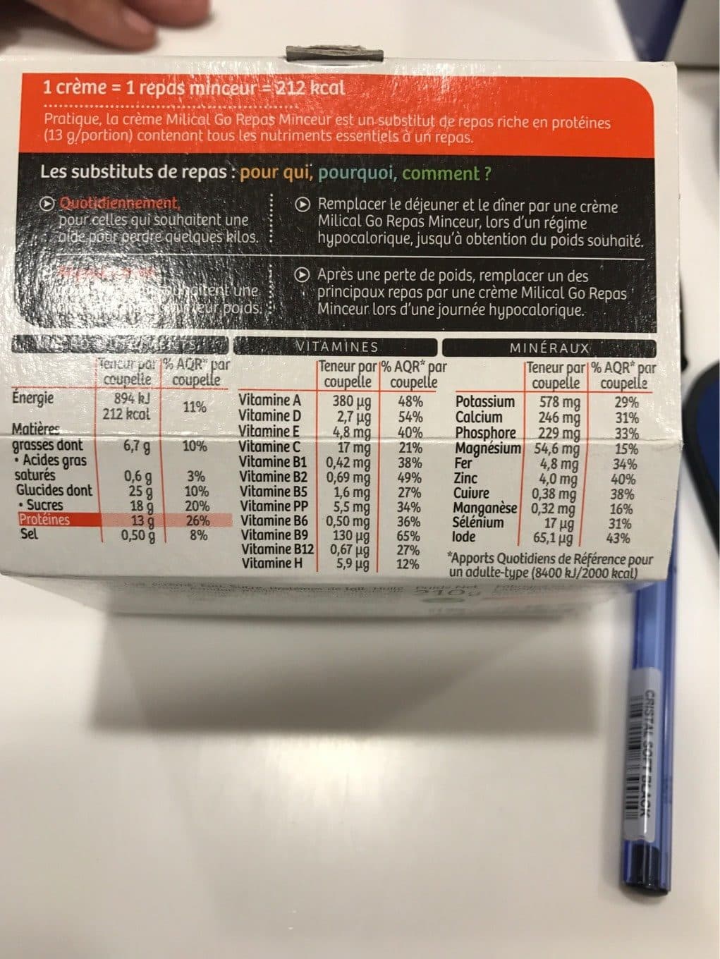 Milical Milical Go - Coupelle repas vanille caramel packshot