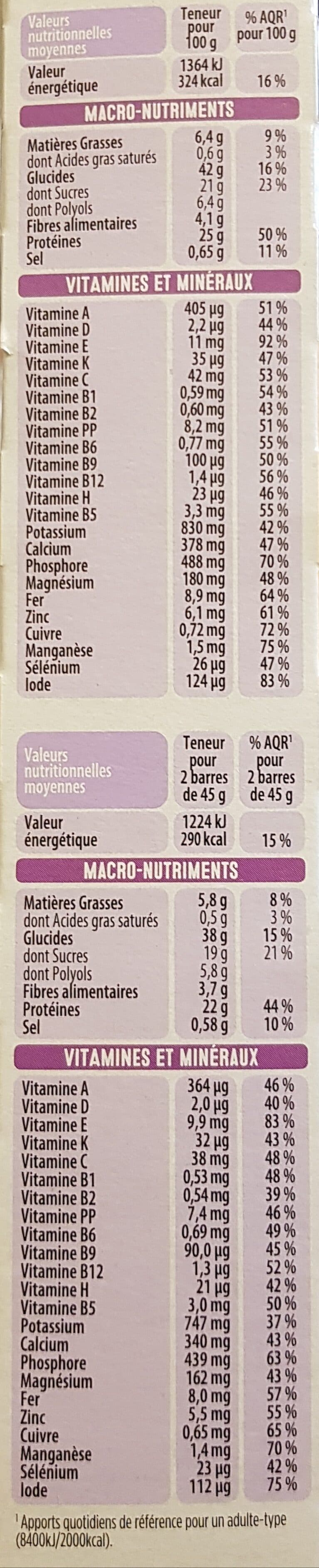 Gerlinea Barre Pomme Myrtille avec arôme naturel packshot
