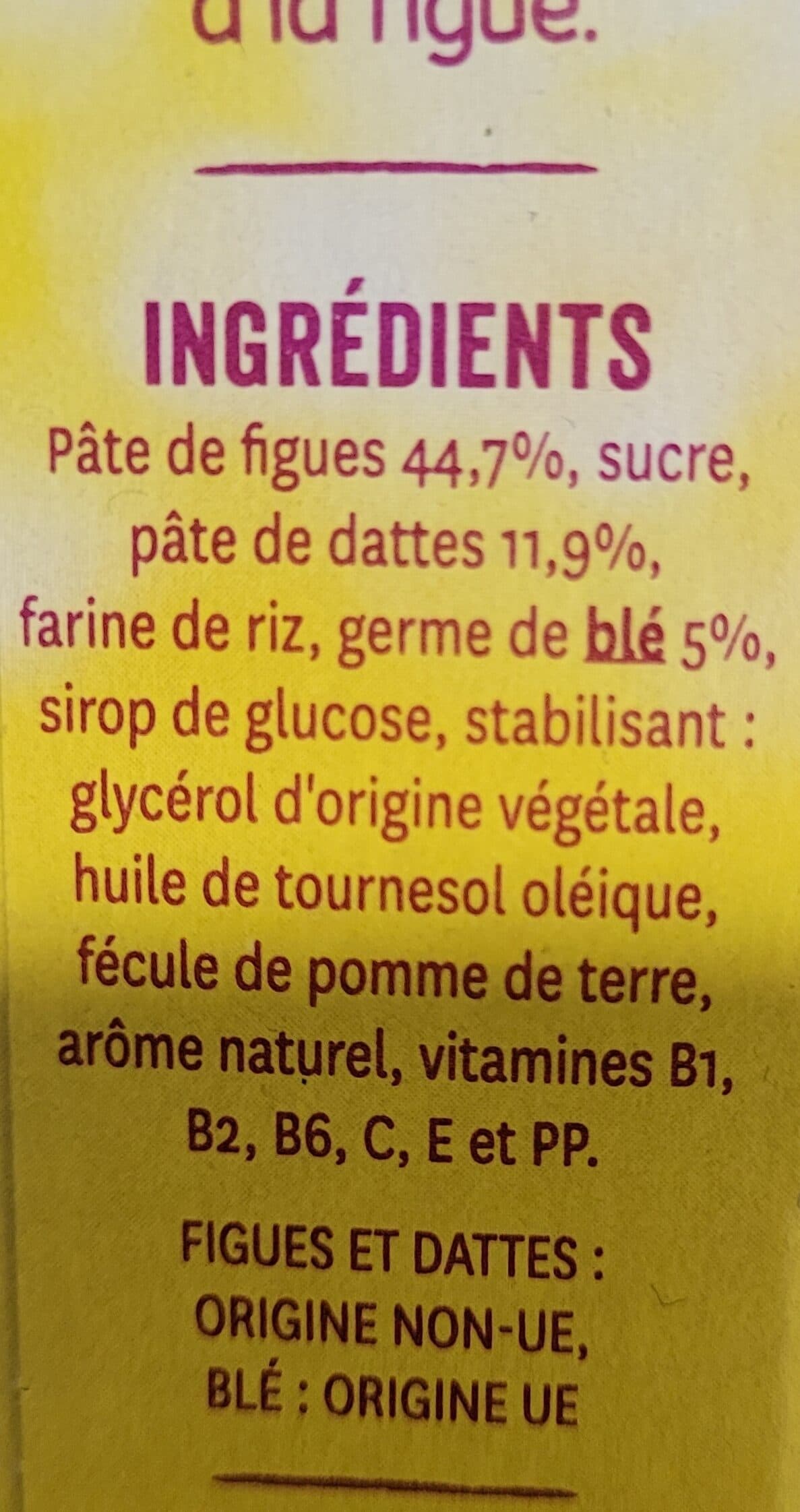 Gerblé Barre figue Gerblé packshot