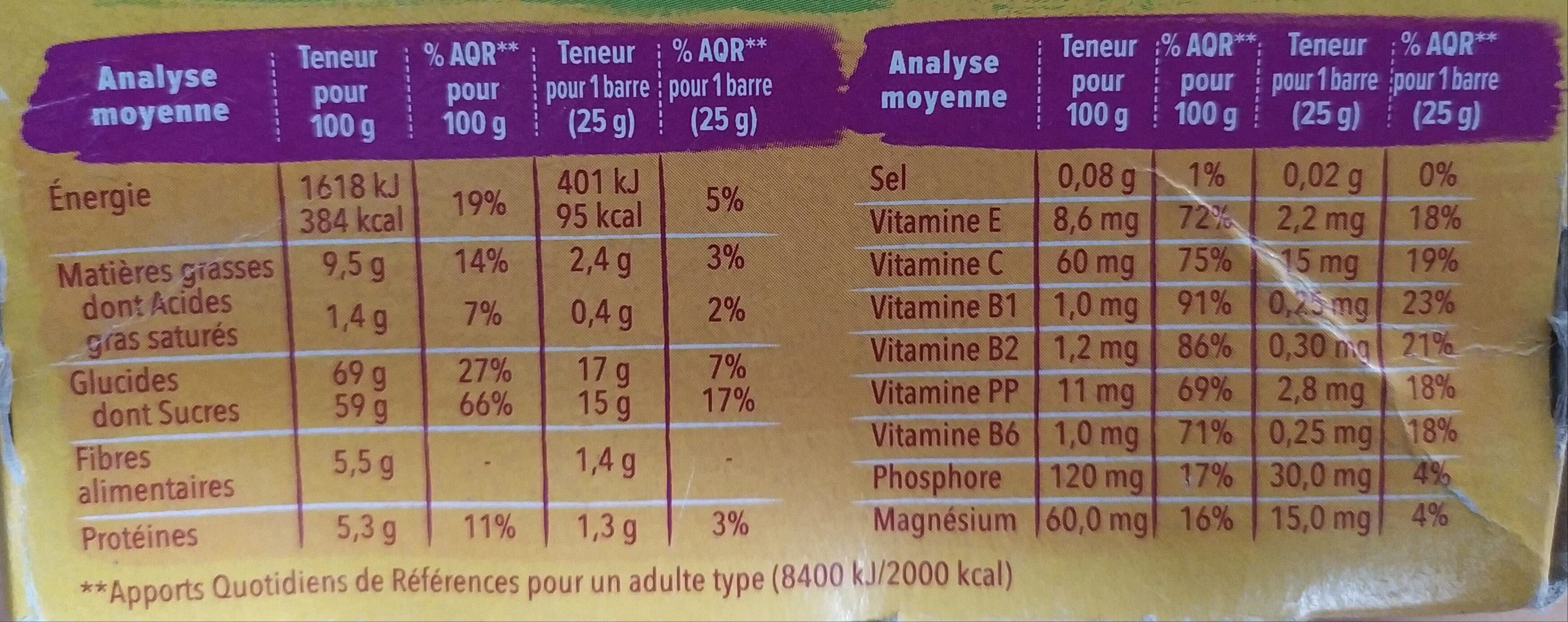 Gerblé Barre figue Gerblé packshot
