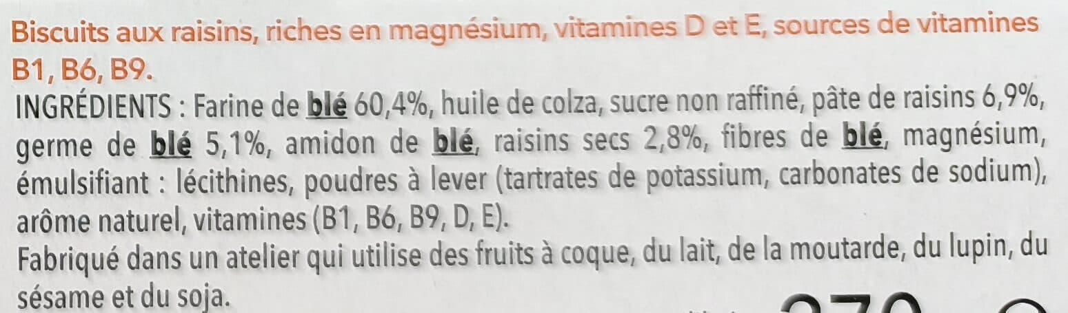 Gerblé Biscuit raisins packshot