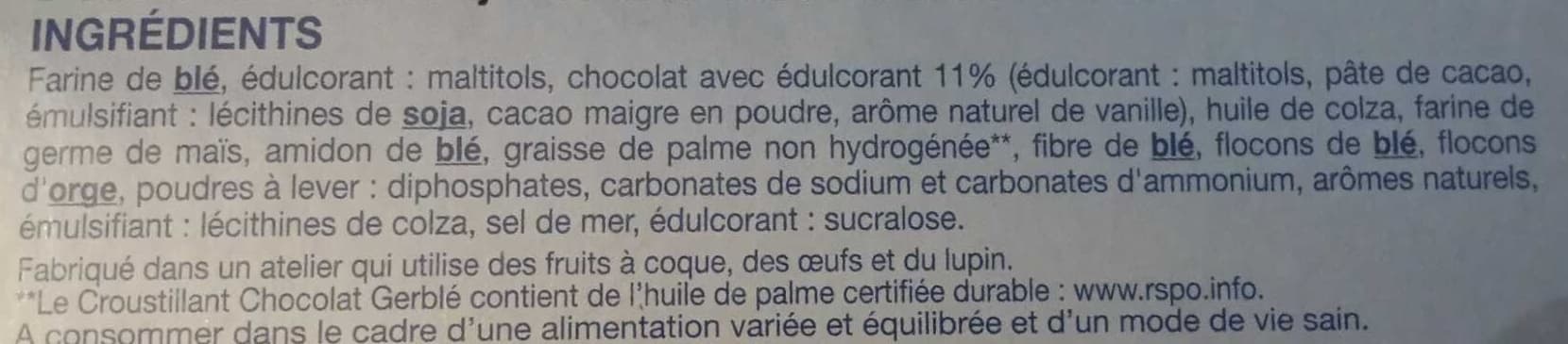 Gerblé Croustillant Chocolat packshot