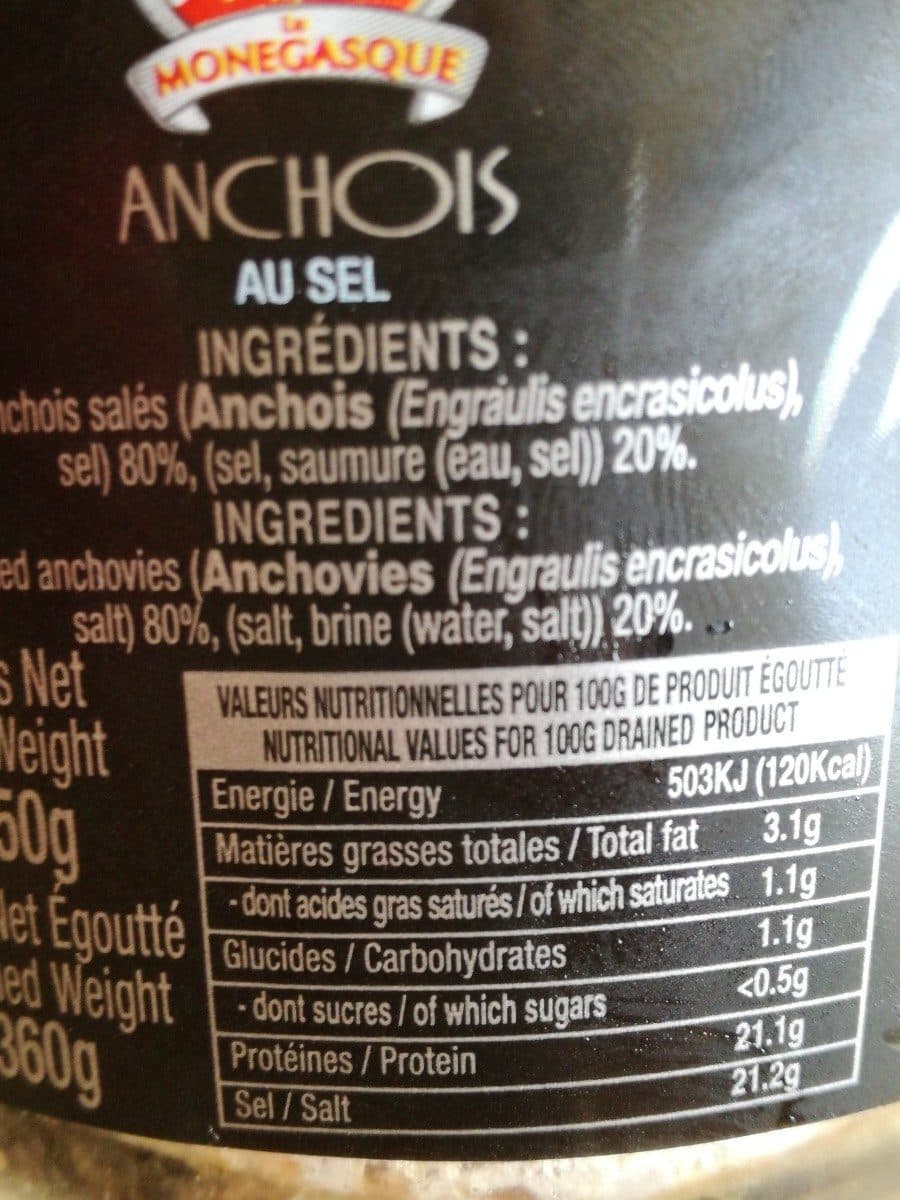 LA MONEGASQUE Anchois Au Sel packshot