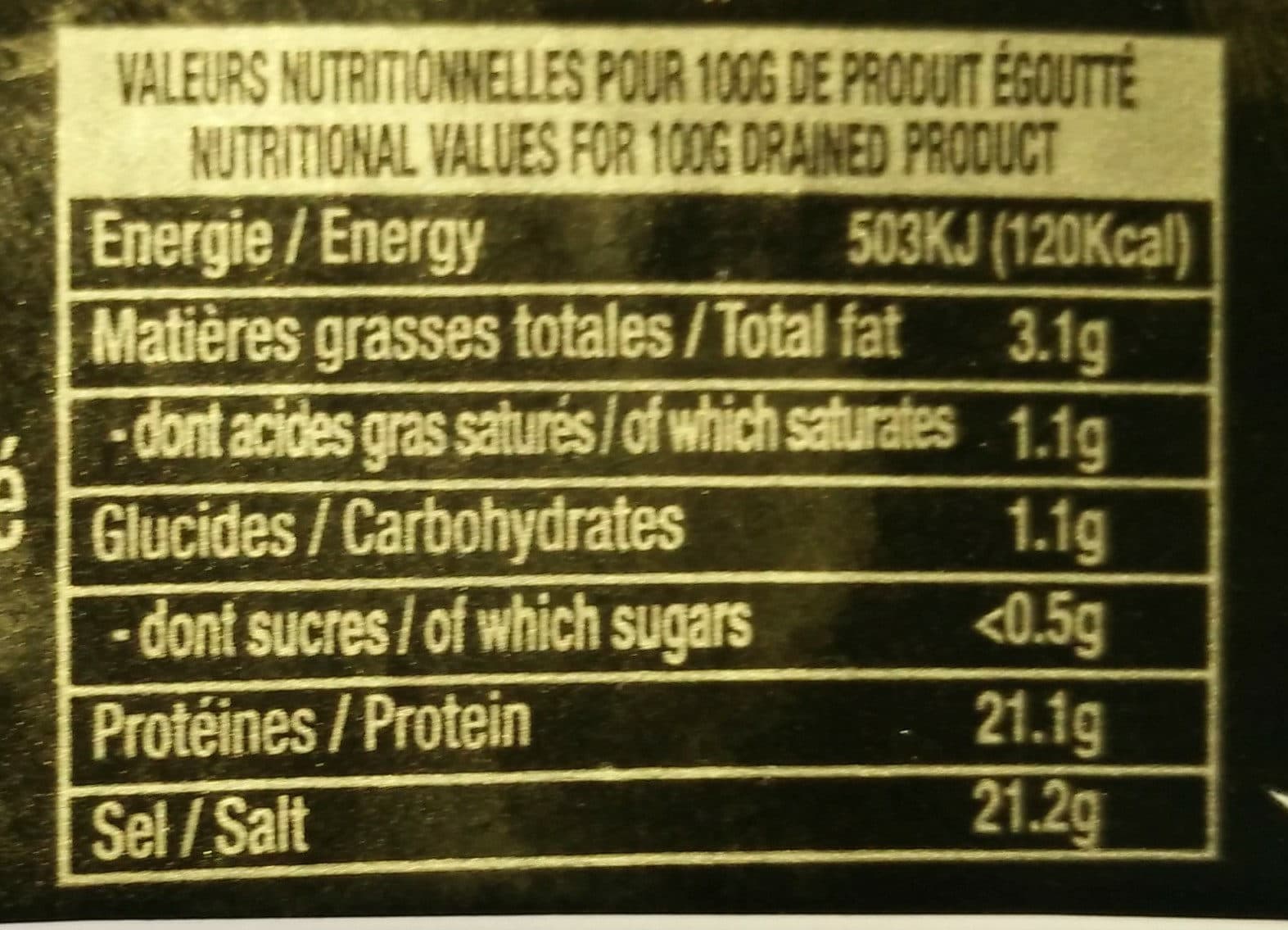LA MONEGASQUE Anchois Au Sel packshot