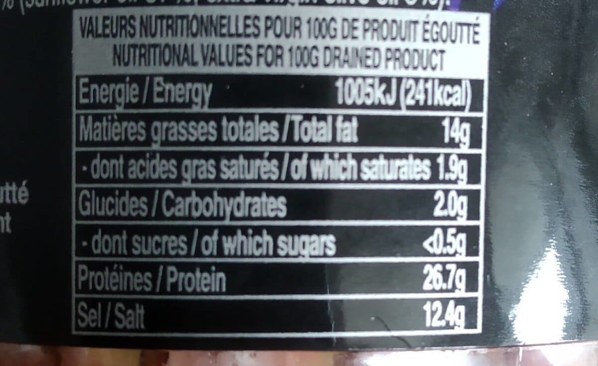 La Monegasque Filet Danchois A Lhuile packshot