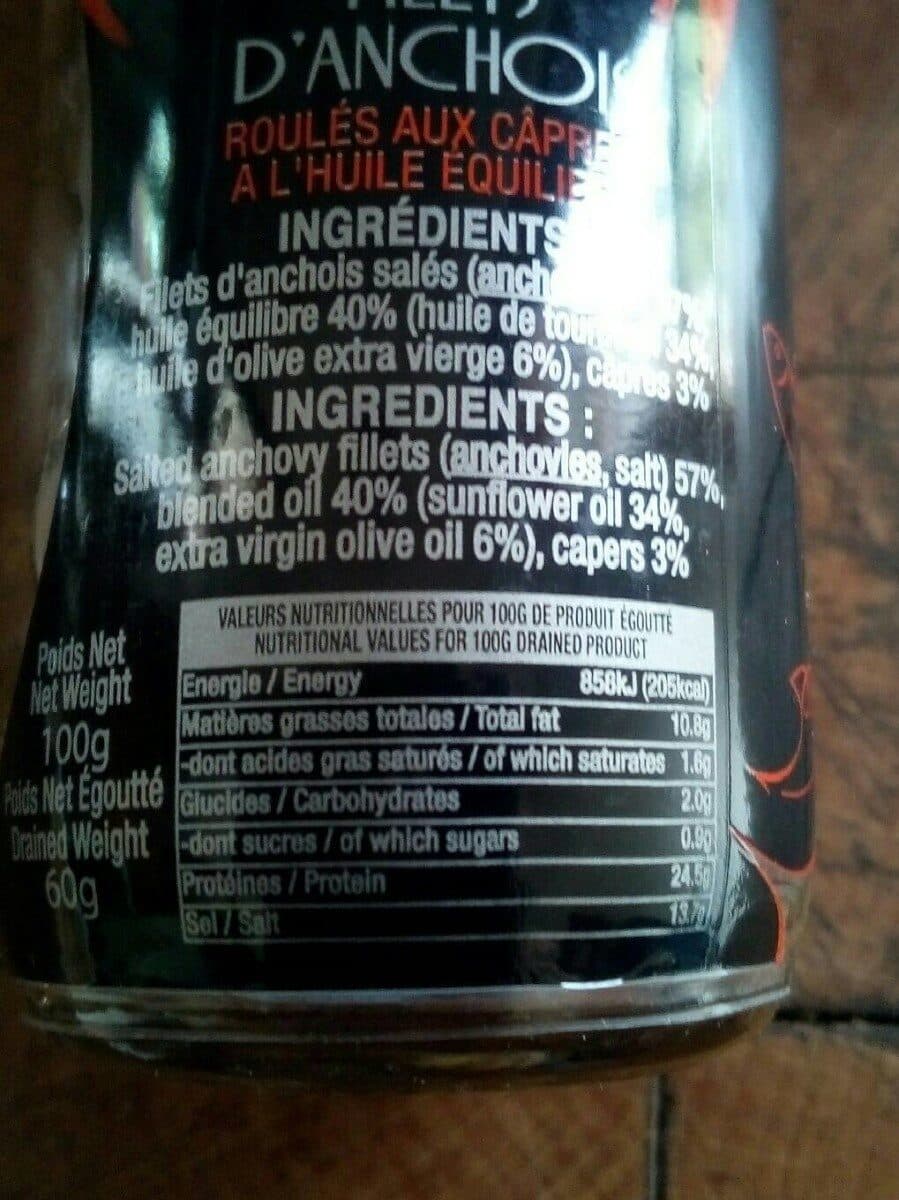 Open Food Facts Filets d'anchois packshot