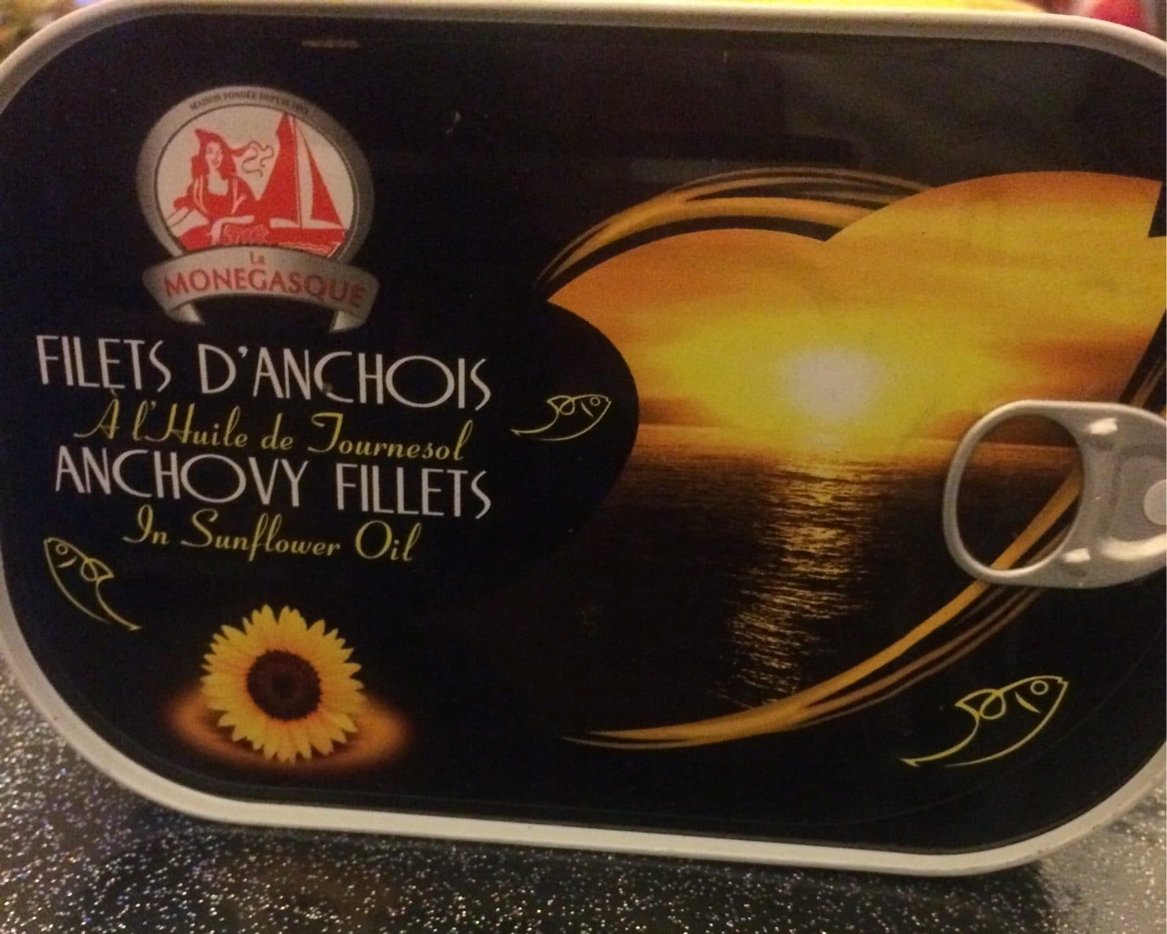 Le Monegasque Filets d'anchois à l'huile de tournesol packshot