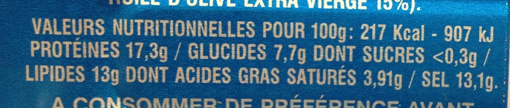 La Monégasque Filets d'anchois packshot