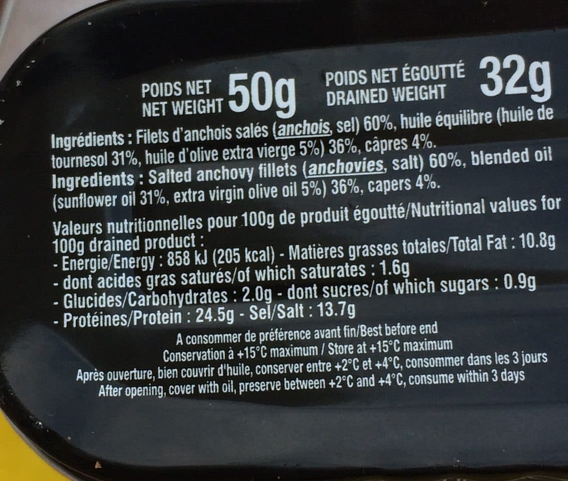 Le Monegasque F.anchois Rl.ho 50G.Moneg, packshot