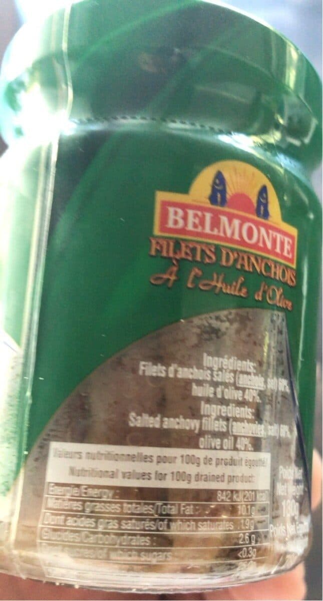 Belmonte Filets d'anchois à l'huile d'olive packshot