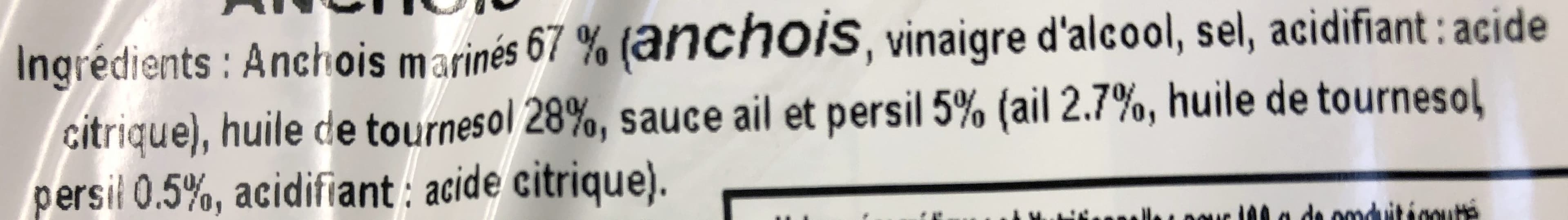 La Monégasque Anchois marinés à l'ail et persil packshot