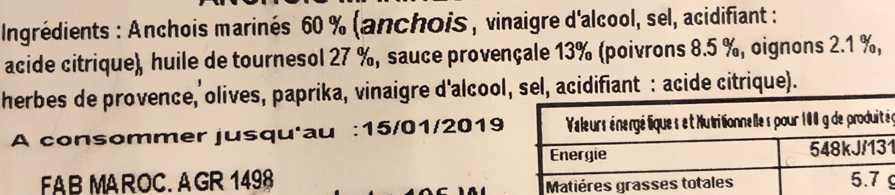 La Monégasque Anchois marinés à la provencale packshot