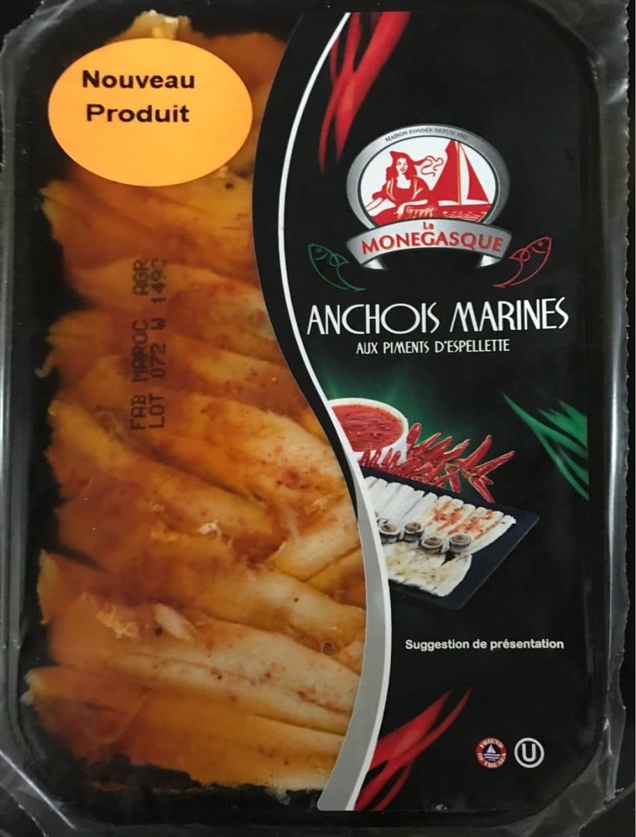 Open Food Facts Anchois Marinés au piment d'Espelette packshot