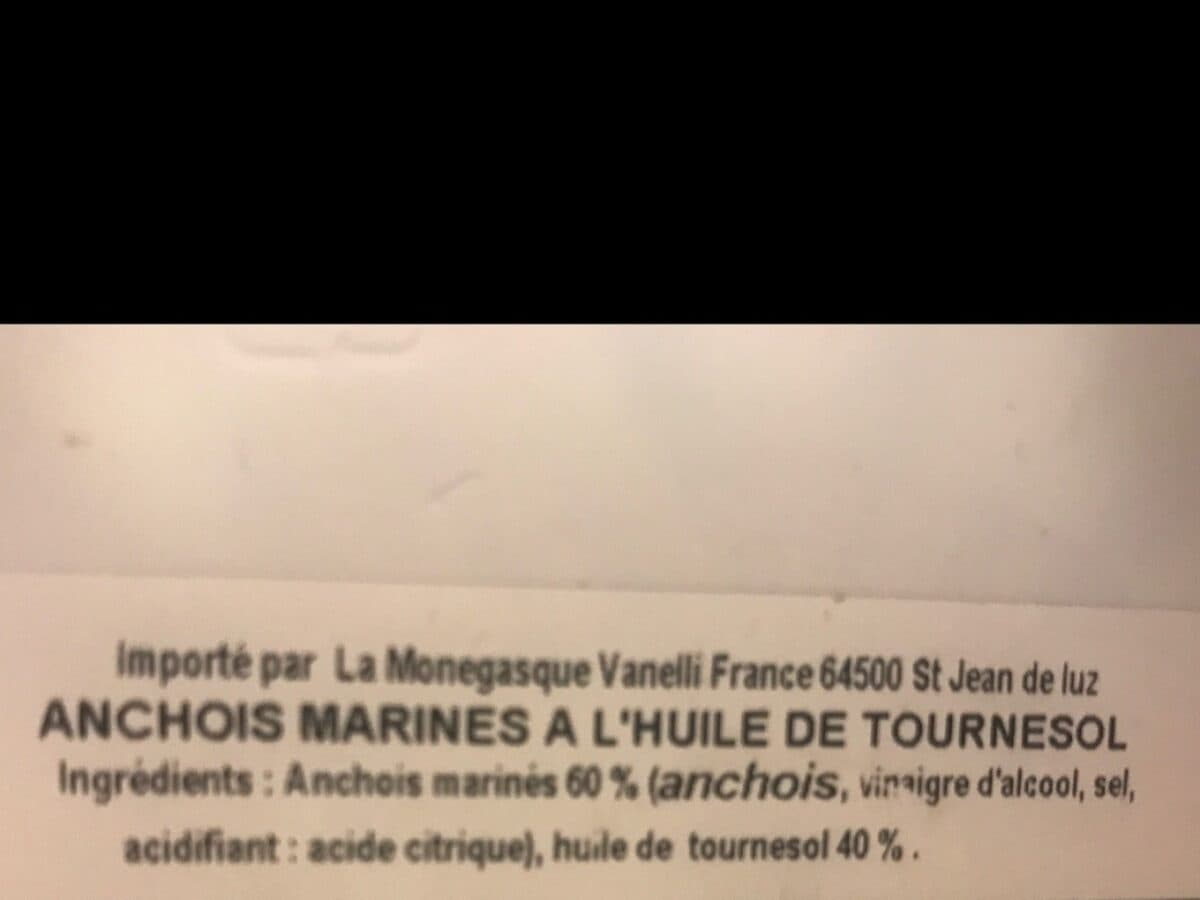 Open Food Facts Anchois Marinés packshot