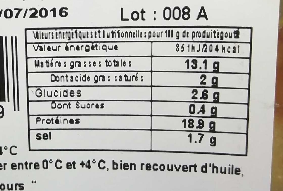 Sans Marque Anchois marinés à la catalane packshot