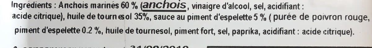 Open Food Facts Anchois marinés au piment d'espelette packshot