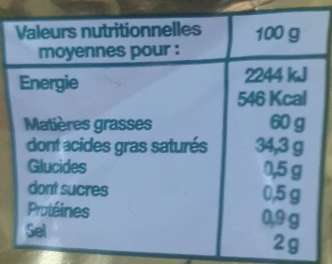 LE PETIT BEURRIER Beurre demi-sel packshot